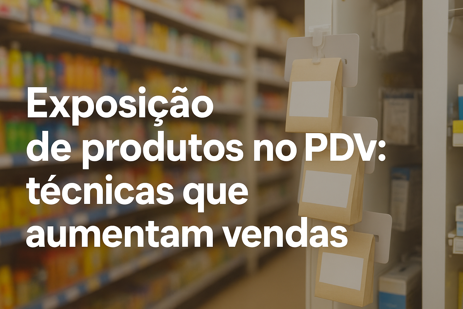 Exposição de produtos no PDV: técnicas que aumentam vendas